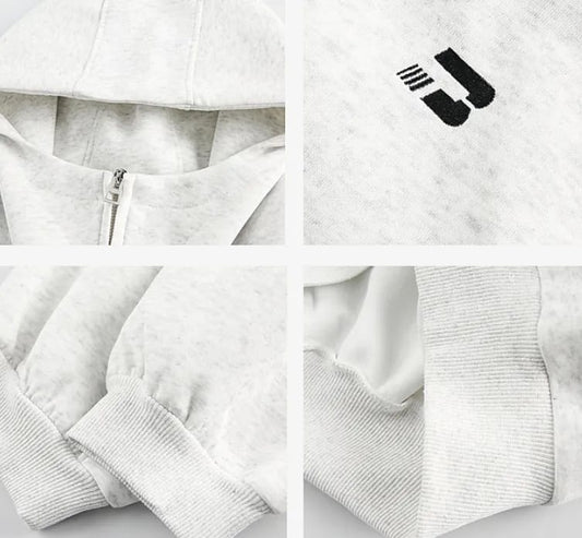 Retro Sports Embroidered Hoodie Men And Women