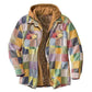 Men's thick Cotton-padded Jacket Non-positioning Printing Hooded Jacket