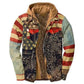 Men's thick Cotton-padded Jacket Non-positioning Printing Hooded Jacket