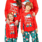 Family Christmas Matching Pajama Set – Merry Christmas Tree Print Red Plaid Holiday Sleepwear