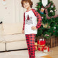Family Christmas Matching Pajama Set – Merry Christmas Tree Print Red Plaid Holiday Sleepwear