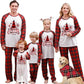 Family Christmas Matching Pajama Set – Merry Christmas Tree Print Red Plaid Holiday Sleepwear
